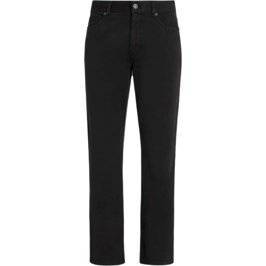Ermenegildo Zegna Zegna Logo Patch Slim Cut Jeans