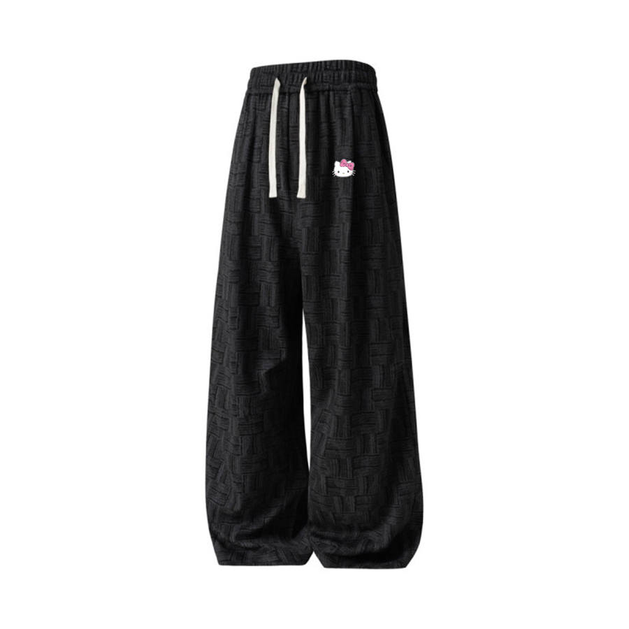 Sanrio Hello Kitty Casual Pants Women's Moderate Wide Leg Pants