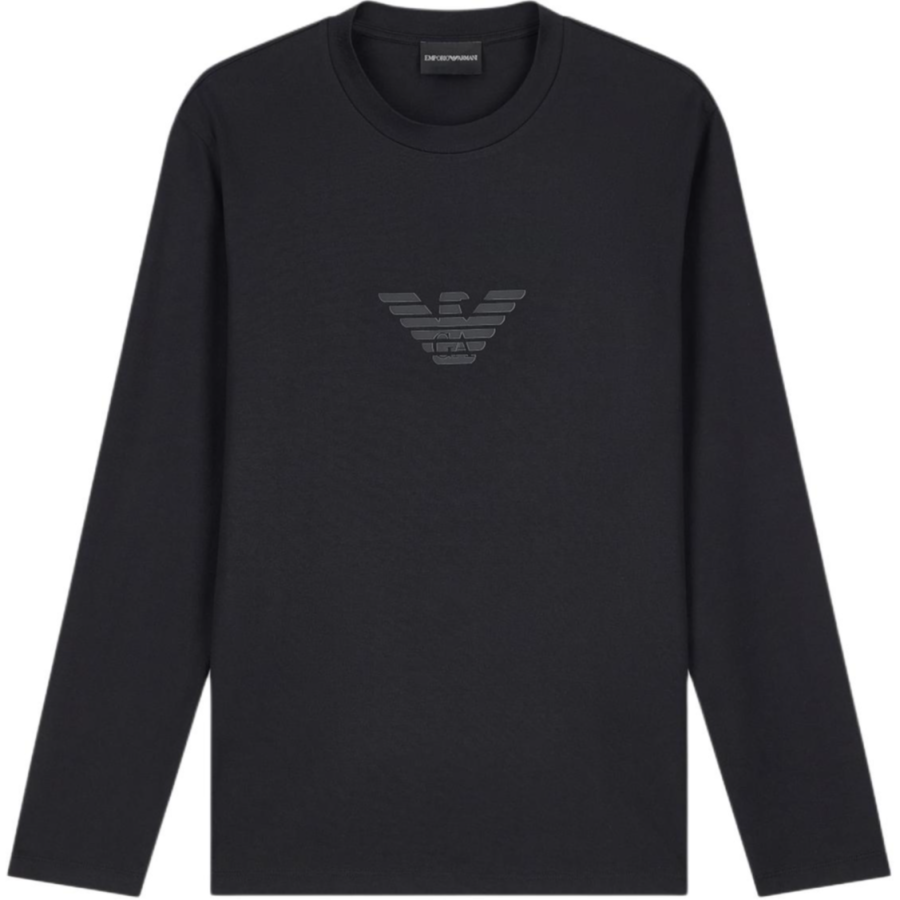 EMPORIO ARMANI T Shirts Men's Black Crew Neck Moderate