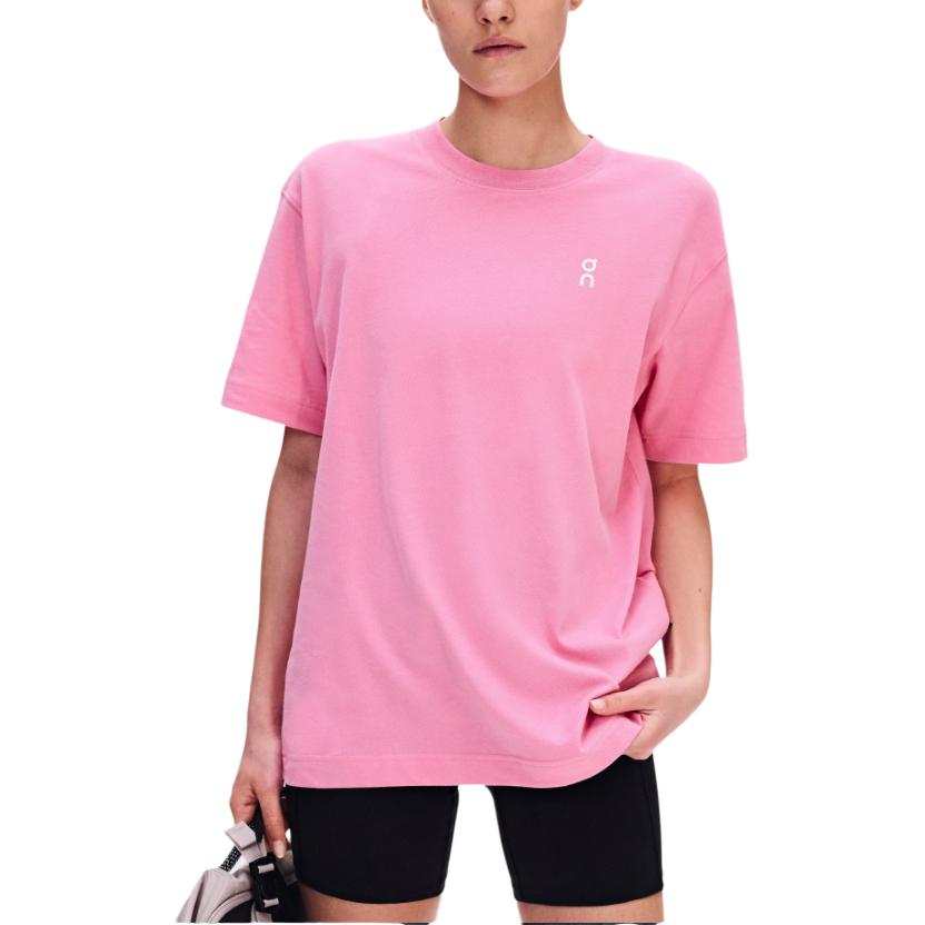 On T Shirts Women's Bubble Gum Crew Neck