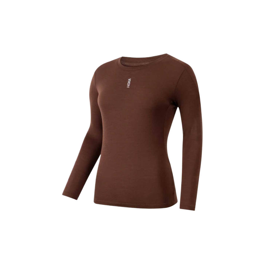 HOKA ONE ONE T Shirts Women's Chestnut Umber Crew Neck