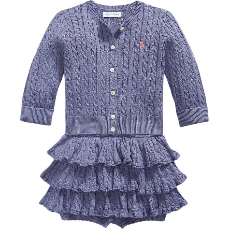 Polo Ralph Lauren Baby Two Piece Skirt Sets Crew Neck Moderate Short Skirt