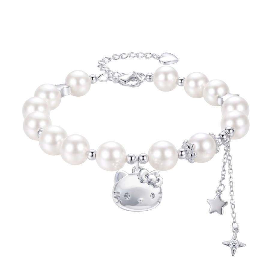 Sanrio X Hello Kitty Artificial Gemstone Bracelets Women's
