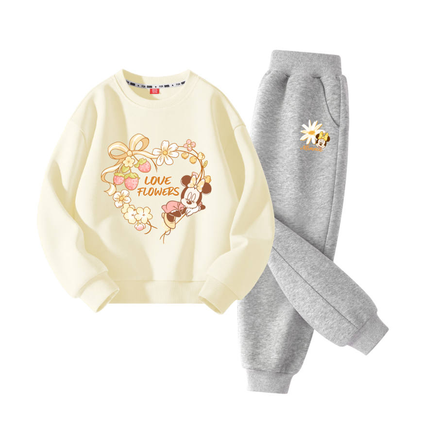 Disney Kids Casual Sportswear Crew Neck Moderate Stretch Breathable