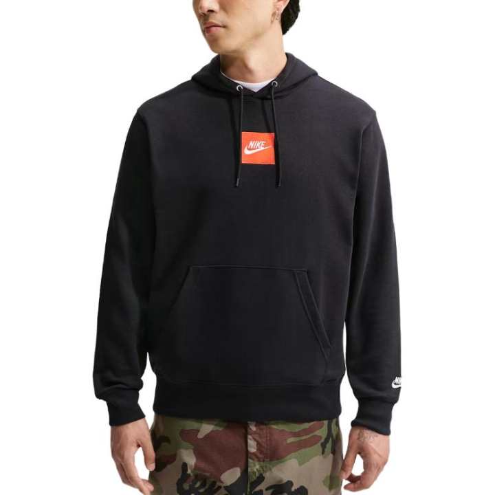 Nike Nike Sportswear Club Sweatshirts Men's Black Hooded Non Detachable Moderate