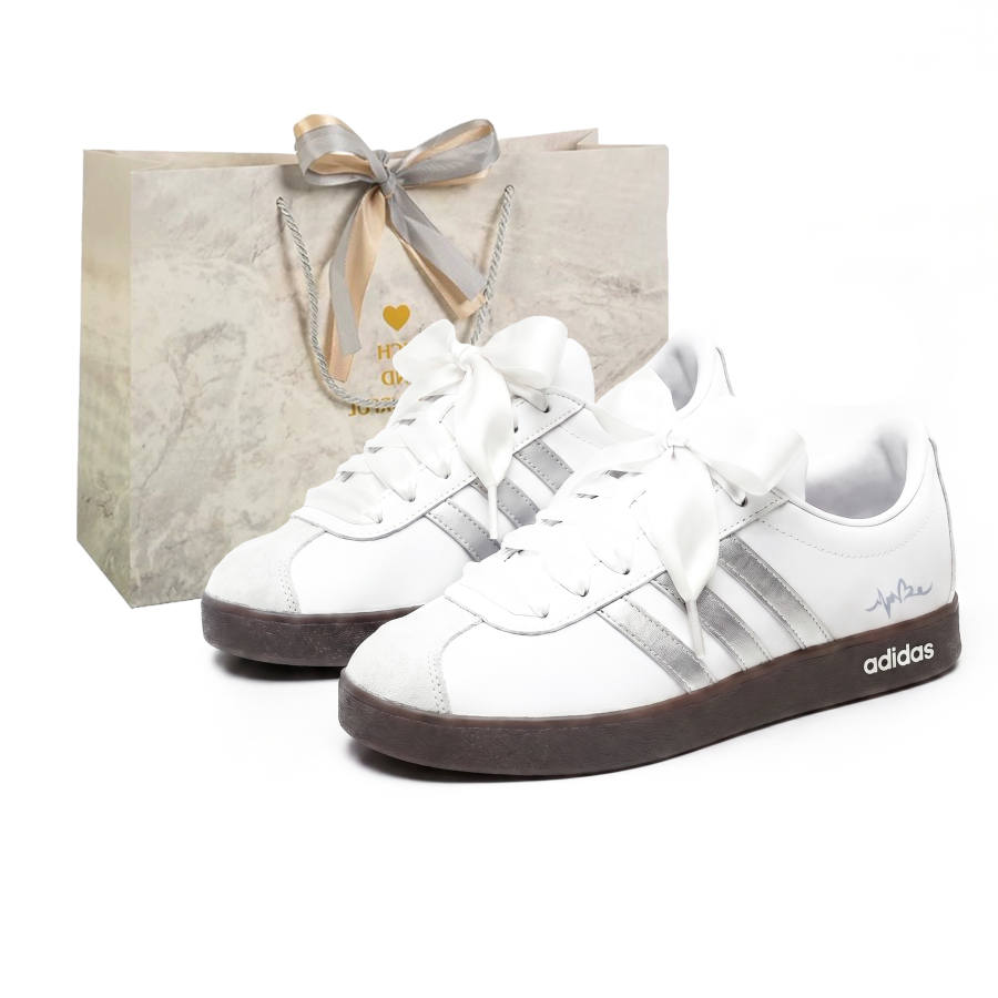 Adidas Adidas Vl Court Classic Skateboard Shoes Women's Low Top White