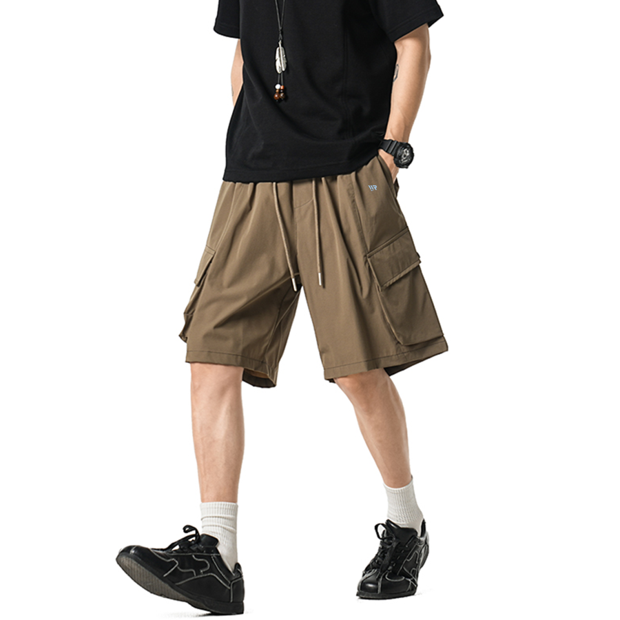 WARRIOR WARRIOR Cargo Shorts Unisex Thin Straight Fit Pants