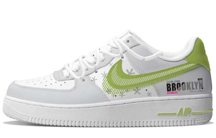 Nike Nike Air Force 1 Skateboard Shoes Unisex Low Top Green/Light Gray