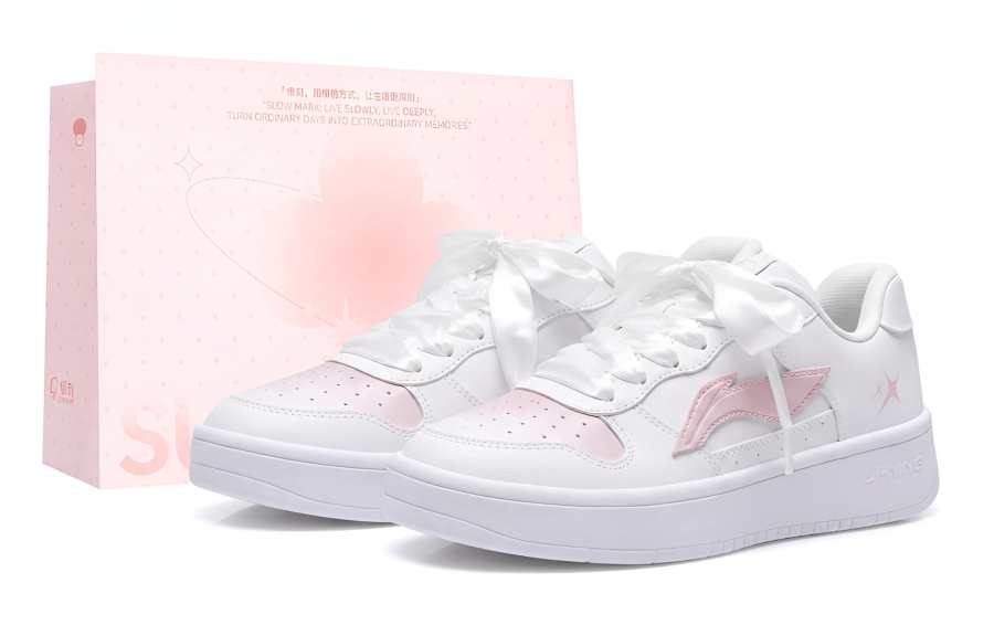 Li-Ning Li Ning Skateboard Shoes Women's Low Top Pink