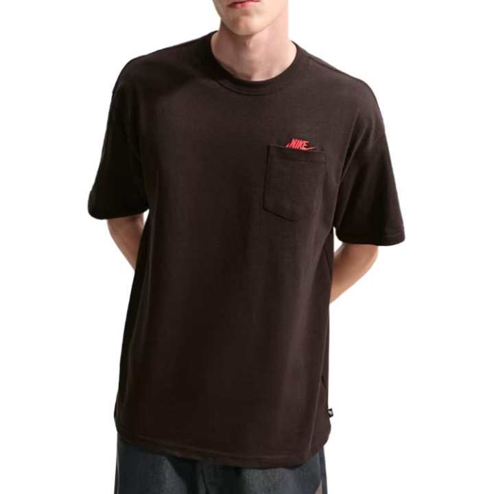 Nike Nike Sportswear T Shirts Men's Velvet Brown Crew Neck