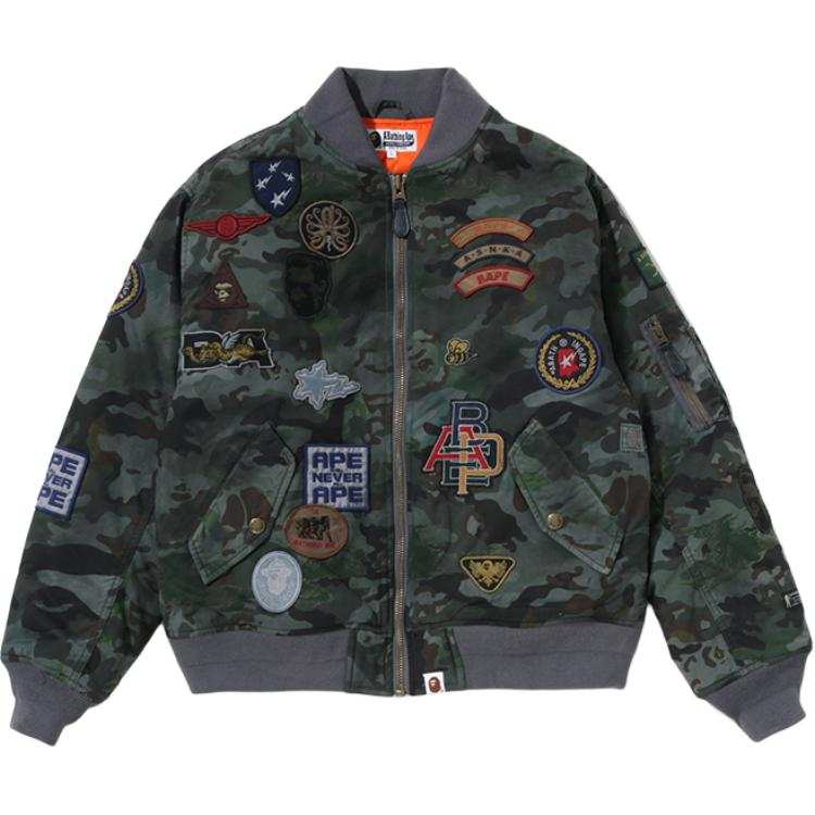 A BATHING APE A BATHING APE Puffer Jackets Unisex Baseball Collar Moderate Other