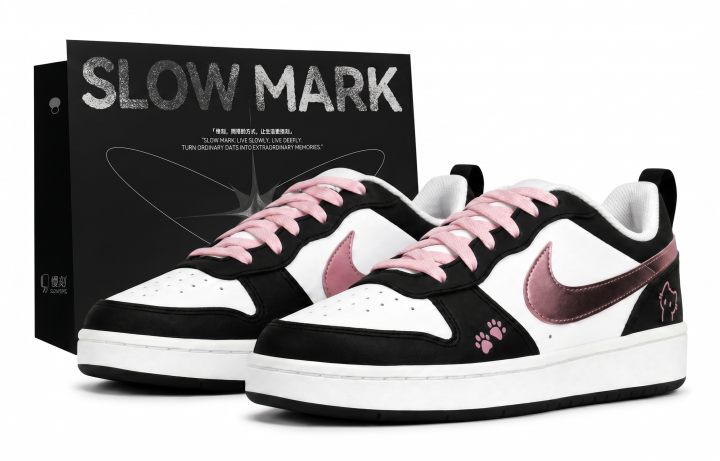 Nike Nike Court Borough Skateboard Shoes Women's Low Top Pink