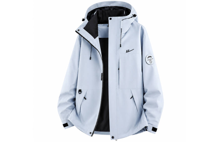 WARRIOR Windbreaker Jackets Men's Hooded Non Detachable Moderate Straight Fit