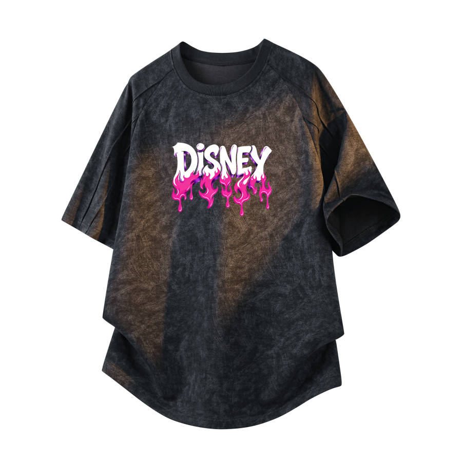 Disney T Shirts Unisex Crew Neck Moderate Straight Fit