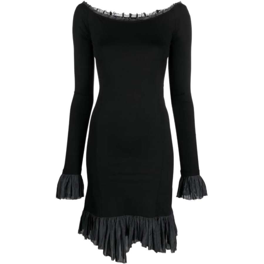 MM6 Maison Margiela off-shoulder flared-hem dress