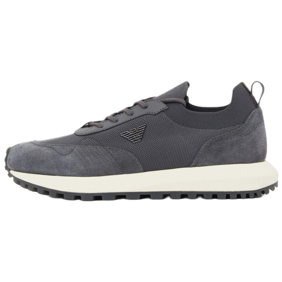EMPORIO ARMANI Casual Shoes Men's Low Top Gray