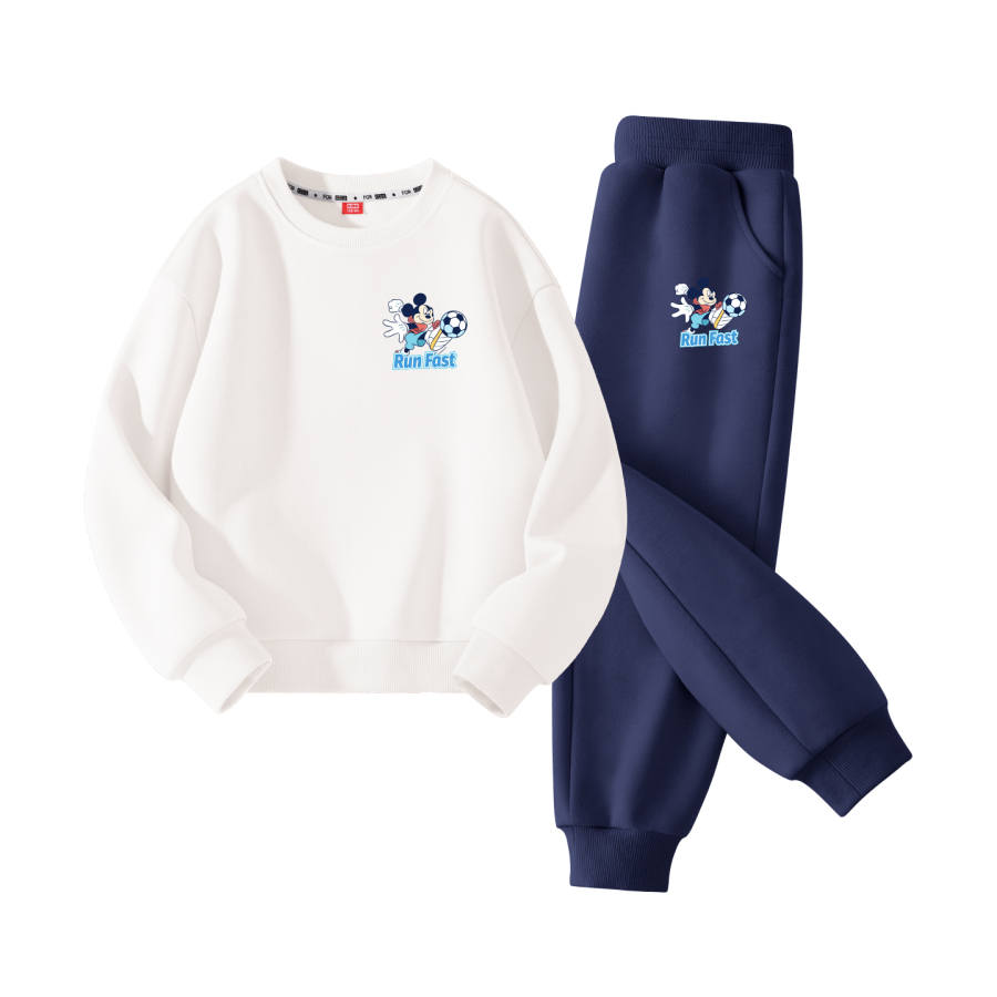 Disney Kids Casual Sportswear Crew Neck Moderate Stretch Breathable