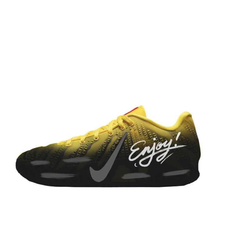 Nike Nike Ja Morant 3 Basketball Shoes Men's Low Top Yellow Black Red Color Block Gradient Colorway