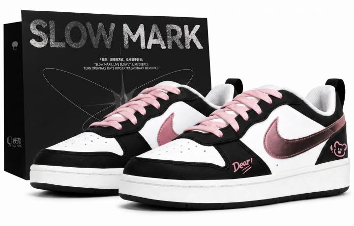 Nike Nike Court Borough Skateboard Shoes Women's Low Top Pink