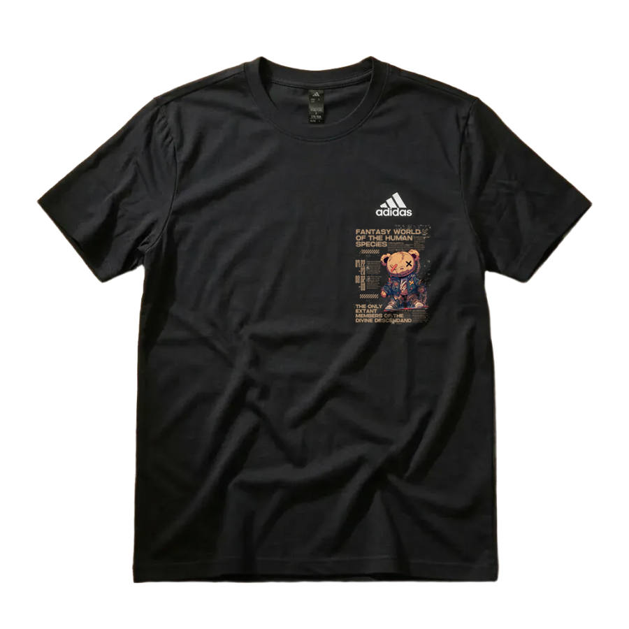 Adidas Adidas MUST HAVES T Shirts Unisex Black Crew Neck Moderate