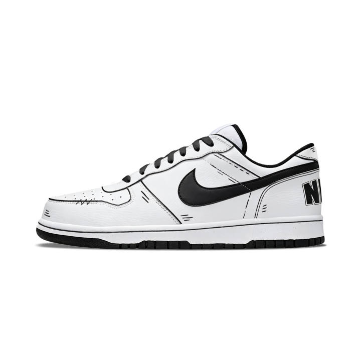 Nike Nike Big Skateboard Shoes Unisex Low Top White/Black