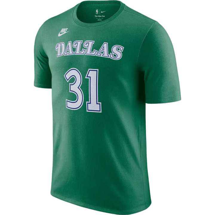 Nike Nike Dallas Mavericks T Shirts Men's Green Crew Neck