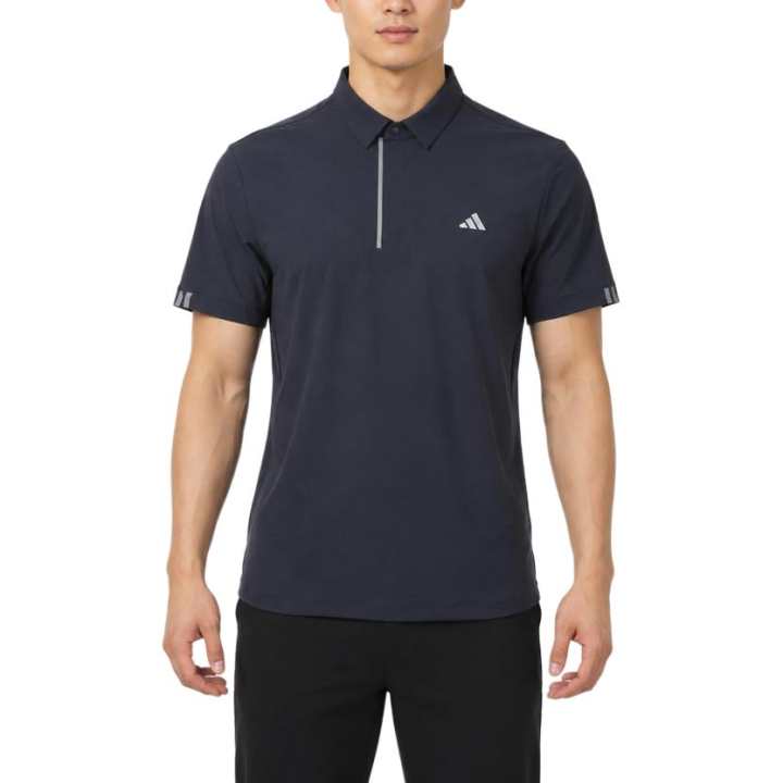 Adidas Adidas Polo Shirts Men's Dark Navy Blue Polo Collar Moderate