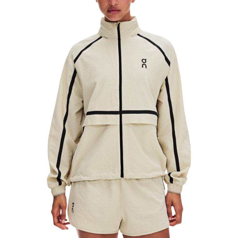 On On Performance Jackets Women's Ivory Hooded Non Detachable Moderate