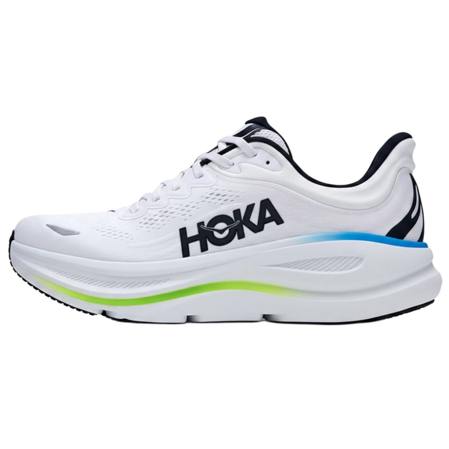 HOKA ONE ONE Bondi 9 Running Shoes Unisex Low Top White Black Blue