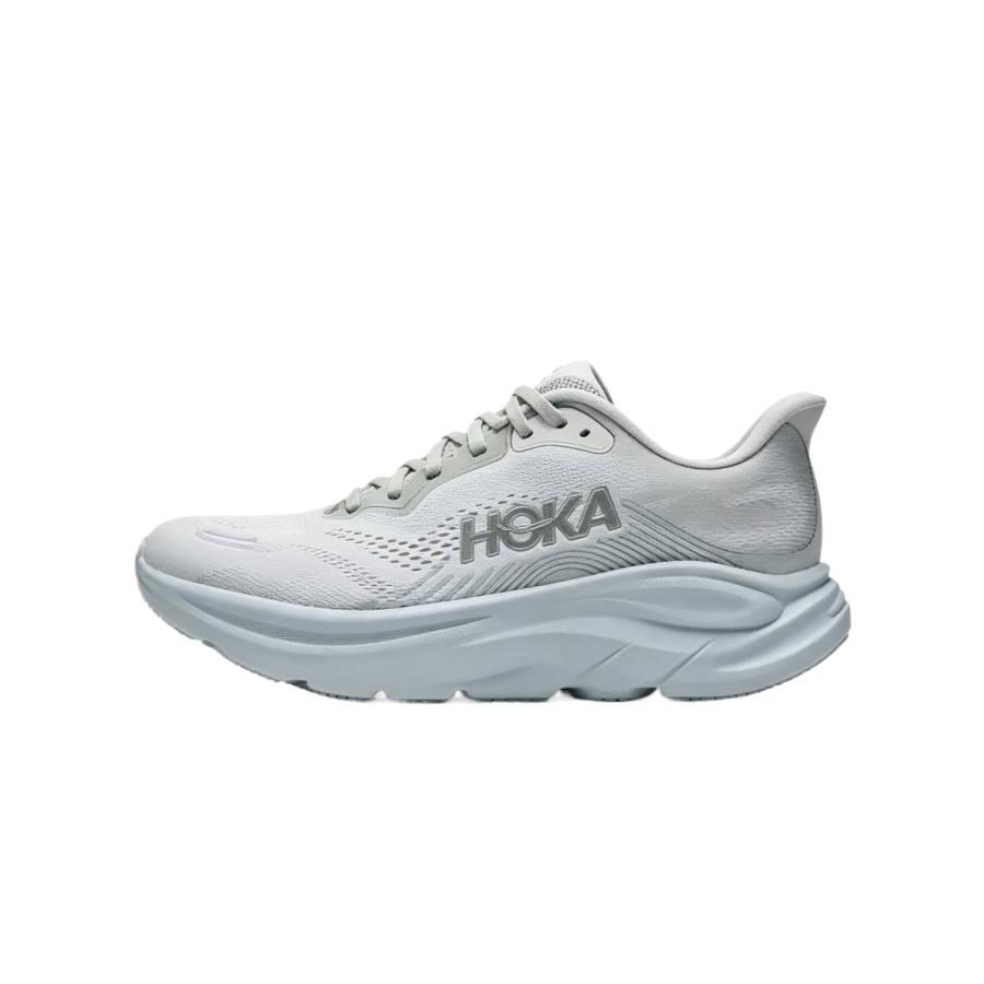HOKA ONE ONE CLIFTON 11 Running Shoes Women's Low Top Stardust Gray/Quartz Blue