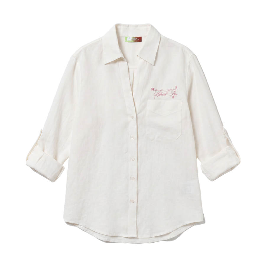 NSTNEW START Shirts Women's White Lapel Moderate Straight Fit