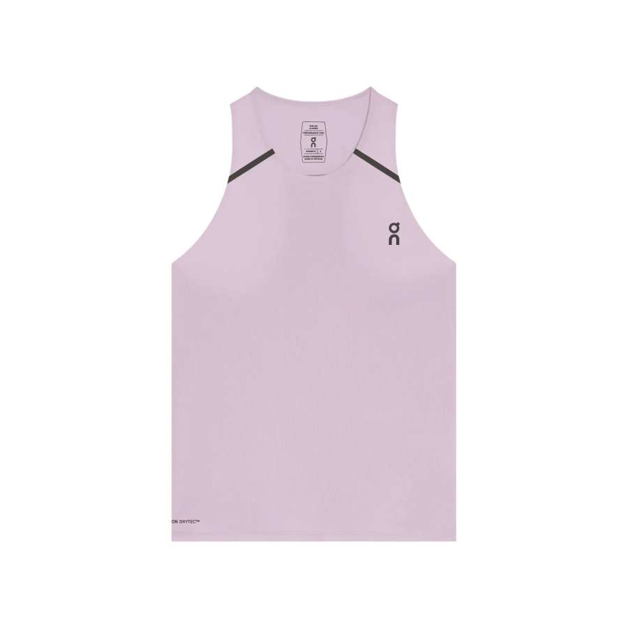 On Performance Running Tank Tops Women's Yellow Purple | Orchid Purple Crew Neck