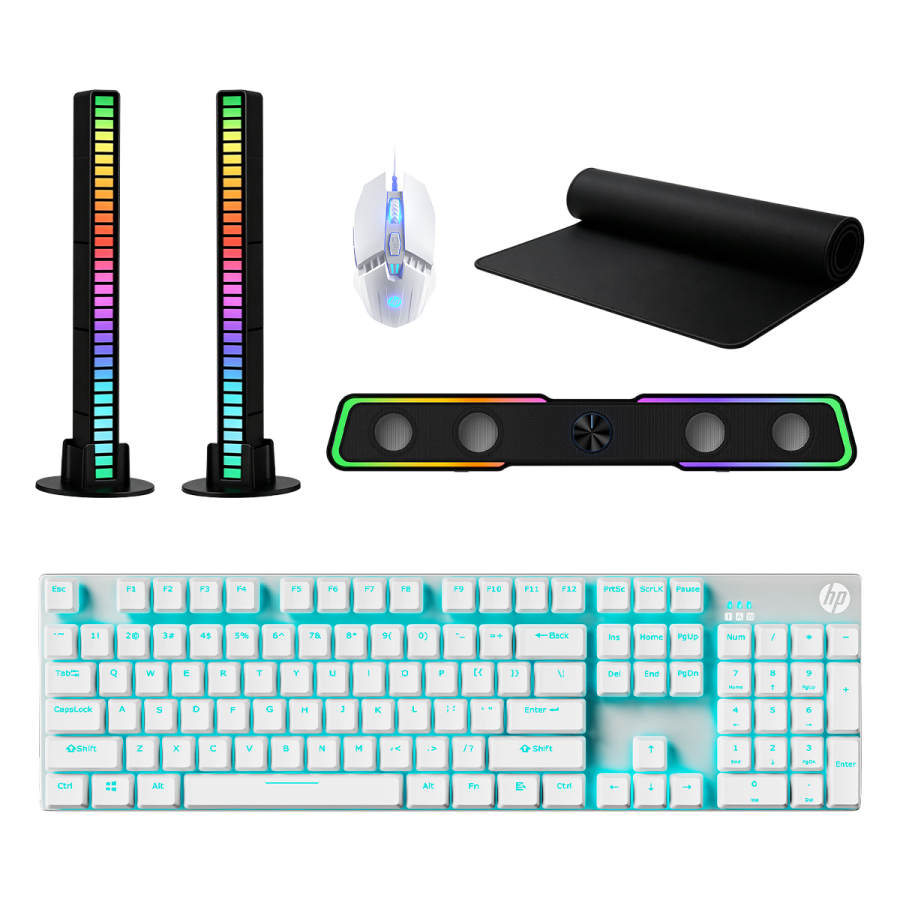 HP HP Ice Warrior, Premium Mechanical Keyboard Blue Switch, Brown Switch, Black Switch 104 Keys