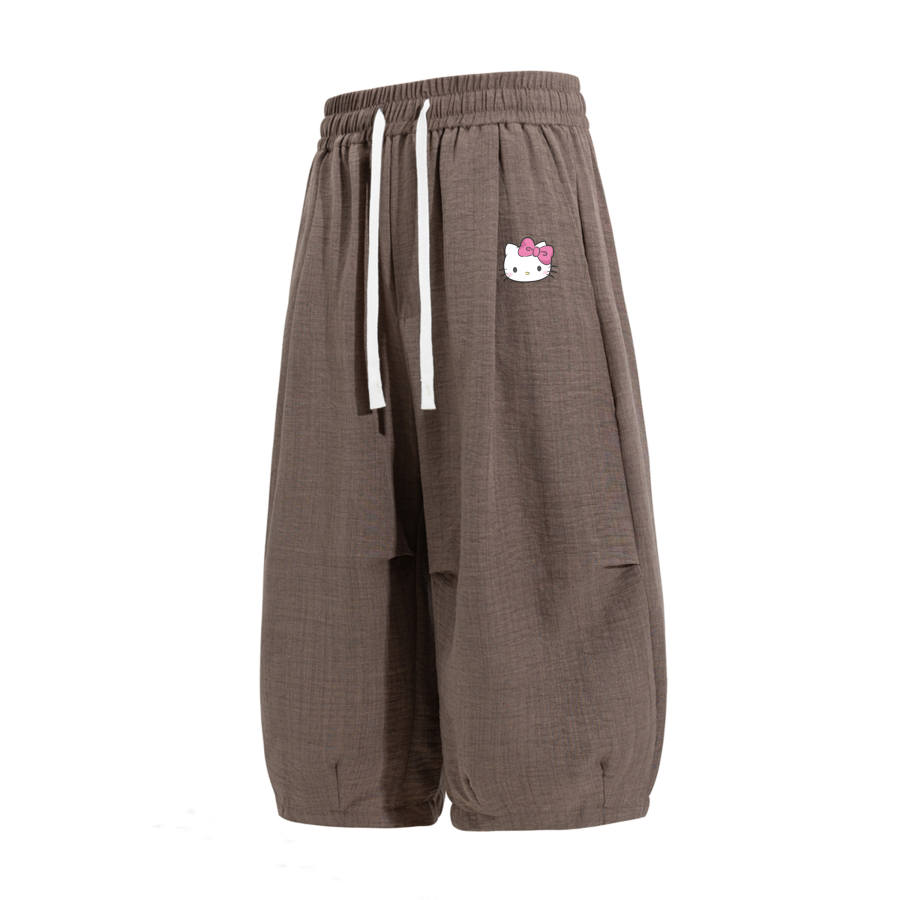 Sanrio Hello Kitty Casual Pants Women's Moderate Lantern Pants