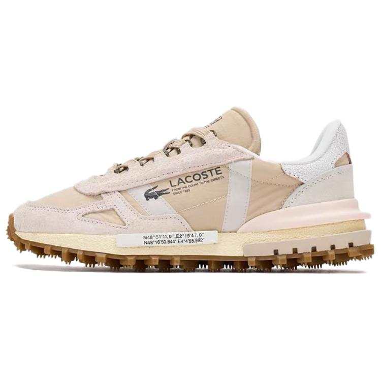 LACOSTE Elite Active Casual Shoes Women's Low Top Yellow Pink ANQ