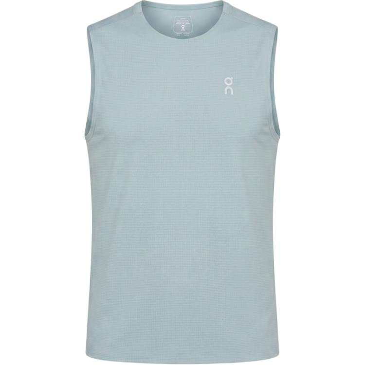 On On Tank Tops Men's Blue Crew Neck Moderate