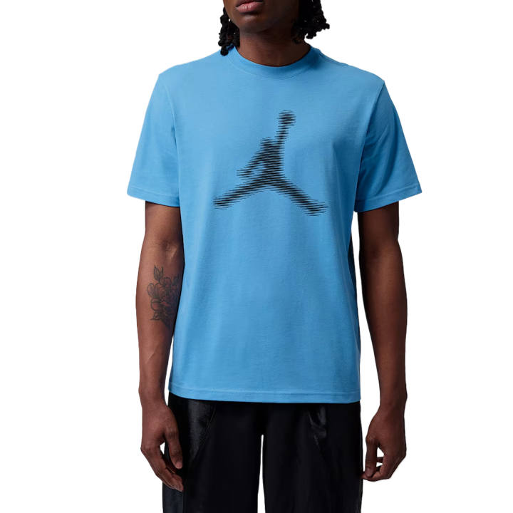 Jordan Jordan Sport T Shirts Men's Blue Transcend/Black Crew Neck Moderate