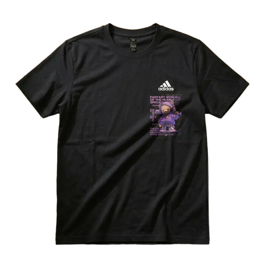 Adidas Adidas MUST HAVES T Shirts Unisex Black Crew Neck Moderate