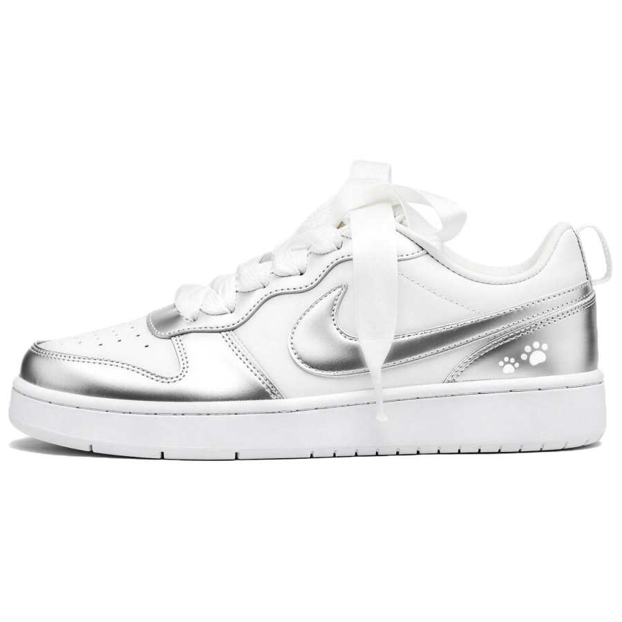 Nike Nike Court Borough Skateboard Shoes Women's Low Top Silver
