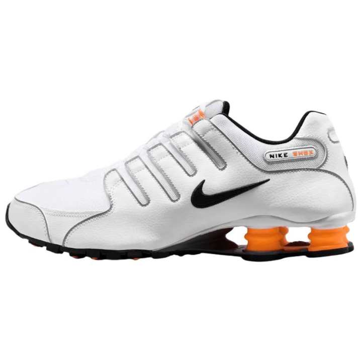 Nike Nike Shox NZ Series Running Shoes Unisex White Black Orange