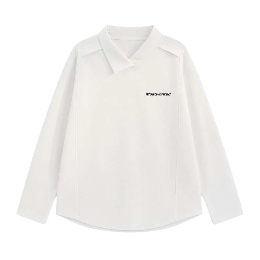 MostwantedLab T Shirts Unisex Asymmetrical Collar Moderate Straight Fit