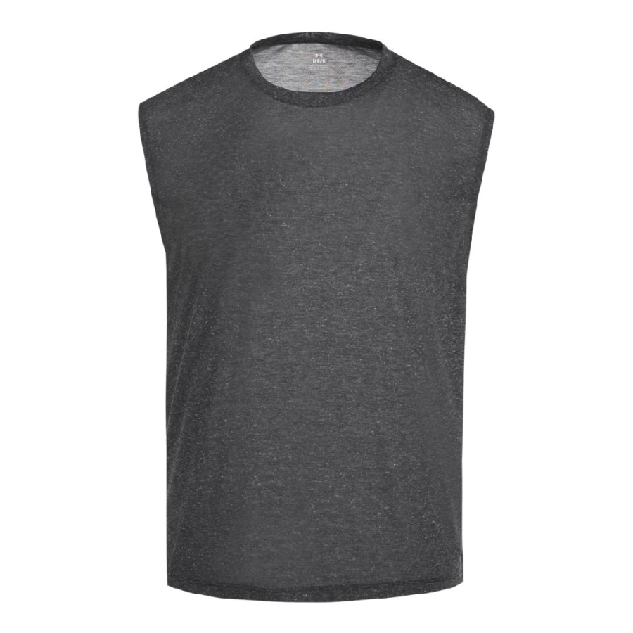 Under Armour Running Tank Tops Men's Deep Black 008 Crew Neck Moderate