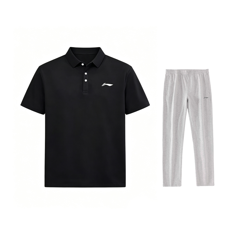 Li-Ning Li Ning Casual Sportswear Men's Polo Collar Moderate