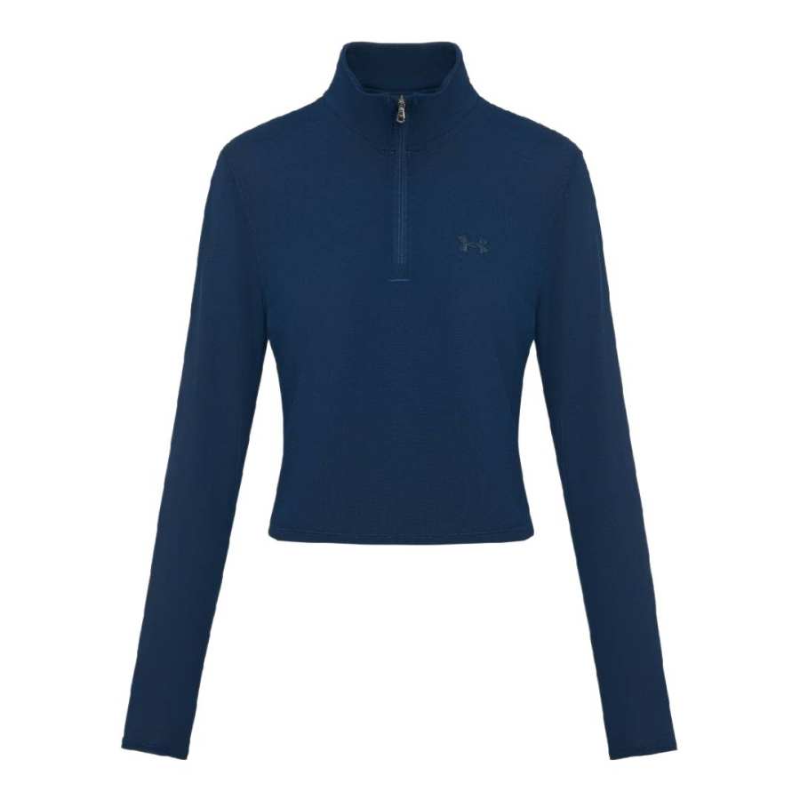 Under Armour Tech T Shirts Women's Dark Marine Blue 997 Stand Collar Moderate