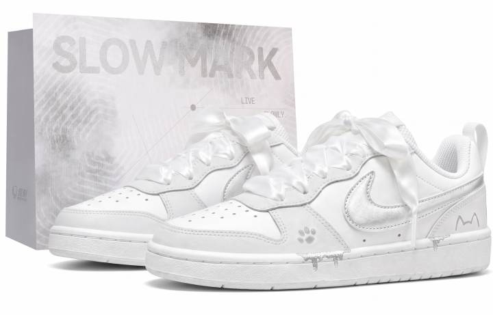 Nike Nike Court Borough Skateboard Shoes Women's Low Top Silver