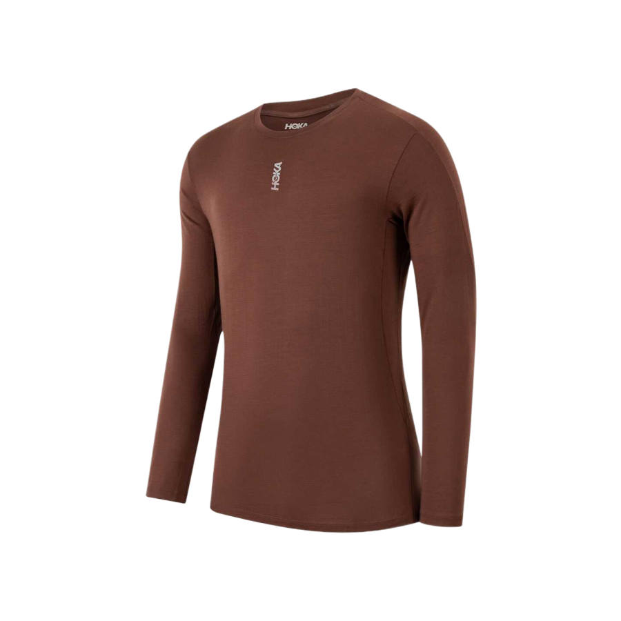 HOKA ONE ONE T Shirts Women's Chestnut Umber Crew Neck Moderate