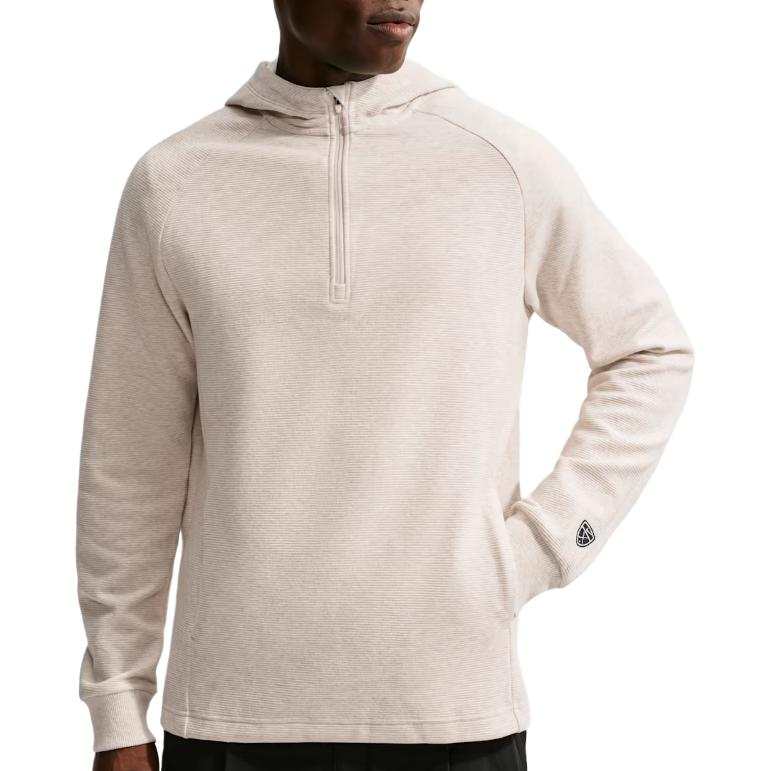 Nike Nike Therma FIT Sweatshirts Men's Light Orewood Brown Hooded Non Detachable Moderate