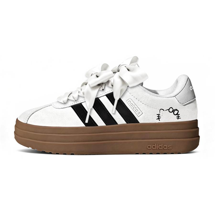 Adidas Adidas Vl Court Classic German Army Trainers Women's Low Top White