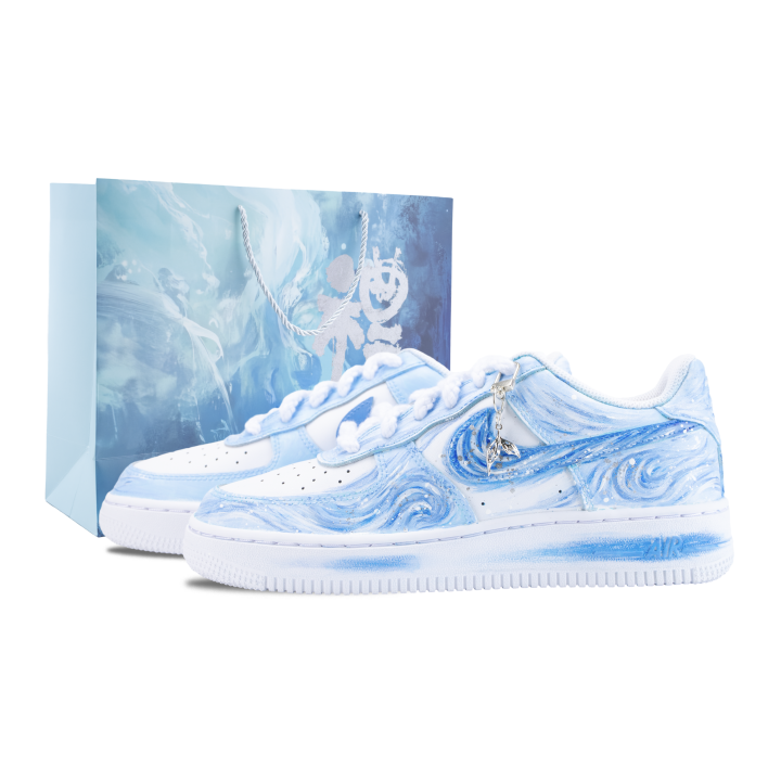 Nike Nike Air Force 1 Skateboard Shoes Unisex Low Top White/Blue