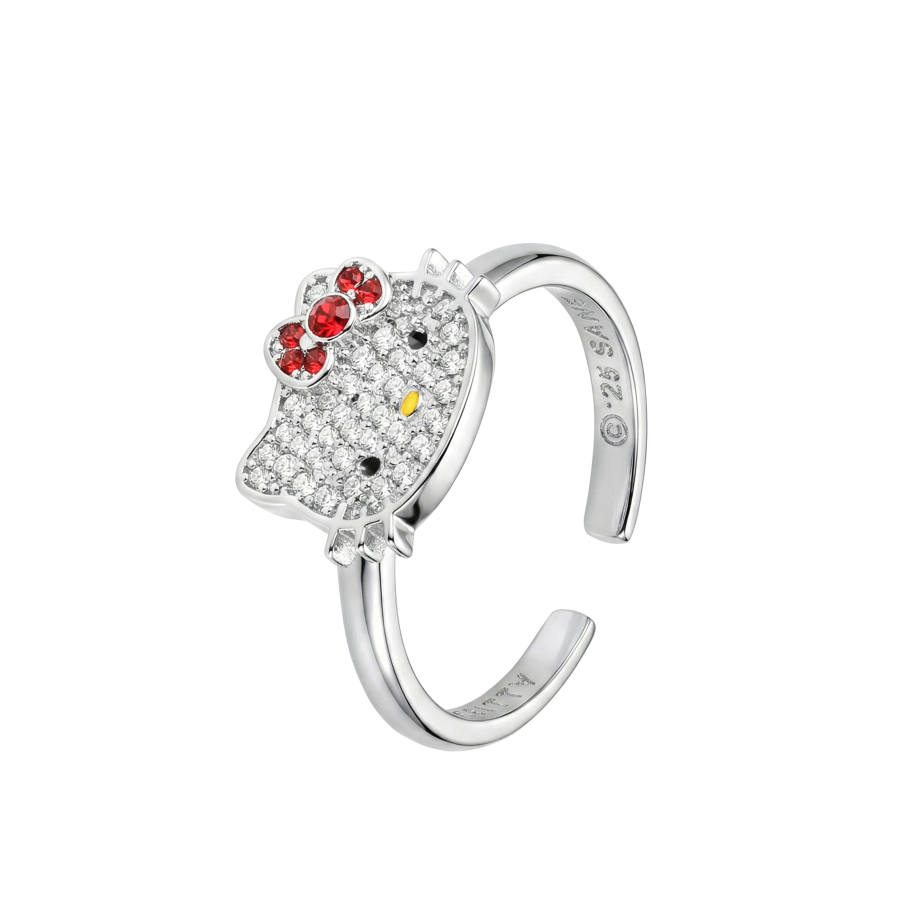 Sanrio X Hello Kitty Artificial Gemstone Rings Women's
